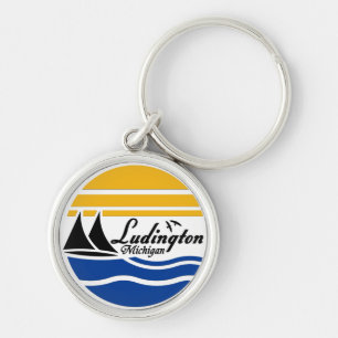 Ludington Michigan 2 Key Ring