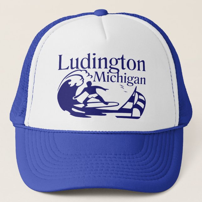 Ludington Michigan Trucker Hat (Front)
