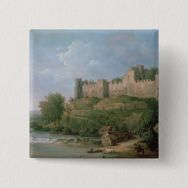 Ludlow Castle 15 Cm Square Badge (Front)