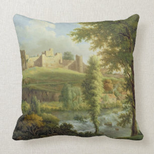 Ludlow Castle with Dinham Weir, from the South-Wes Cushion