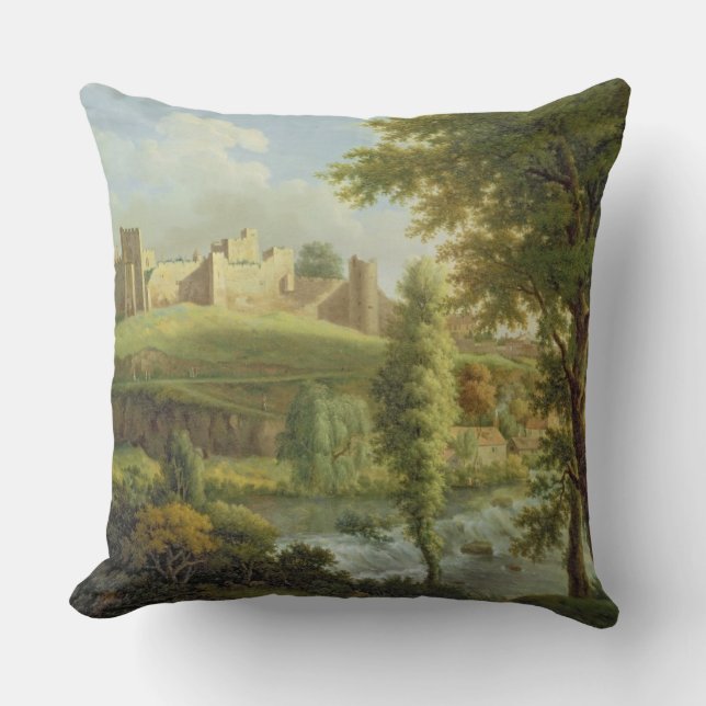 Ludlow Castle with Dinham Weir, from the South-Wes Cushion (Front)