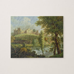 Ludlow Castle with Dinham Weir, from the South-Wes Jigsaw Puzzle