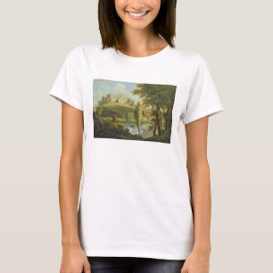 Ludlow Castle with Dinham Weir, from the South-Wes T-Shirt