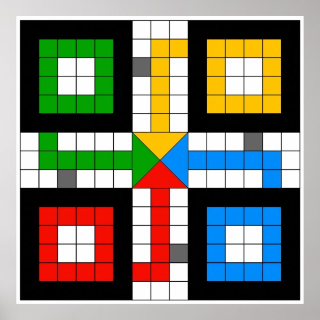 LUDO BOARD Board game Poster (Front)