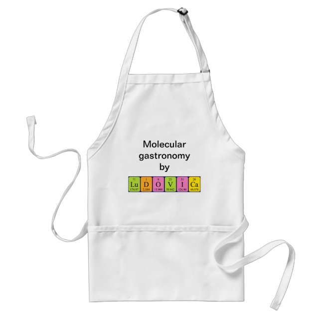 Ludovica periodic table name apron (Front)