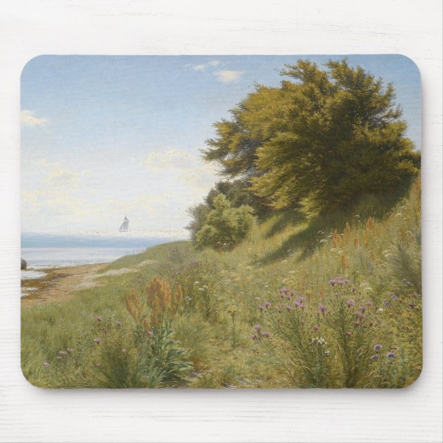 Ludvig Kabell - Summer day at the sea Mouse Pad (Front)