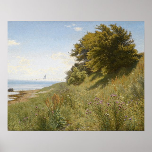 Ludvig Kabell - Summer day at the sea Poster (Front)