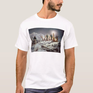 Ludwig II of Bavaria Sleighing at Night T-Shirt