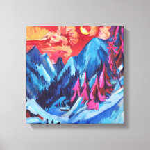 Ludwig Kirchner Winter Landscape in Moonlight