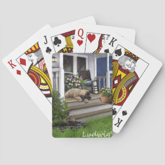 Ludwig the Leonberger Puppy Playing Card