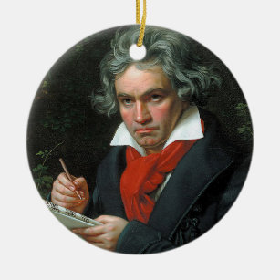 Ludwig van Beethoven, 1820 Ceramic Ornament