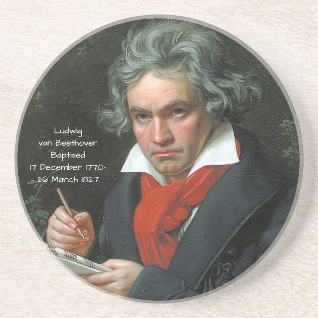 Ludwig van Beethoven, 1820 Coaster (Front)