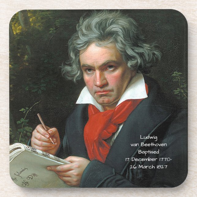 Ludwig van Beethoven, 1820 Coaster (Front)