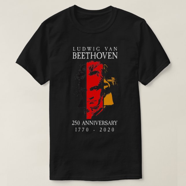 Ludwig Van Beethoven 250 17702020 Music Lover Gift T-Shirt (Design Front)