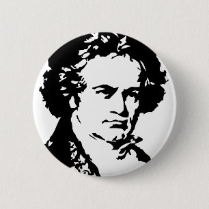 Ludwig van Beethoven 6 Cm Round Badge