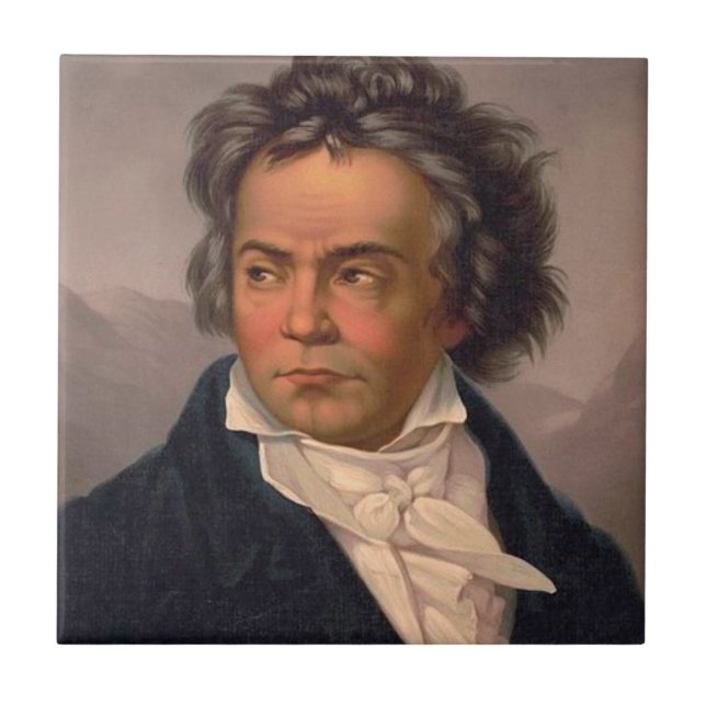 Ludwig Van Beethoven Ceramic Tile (Front)