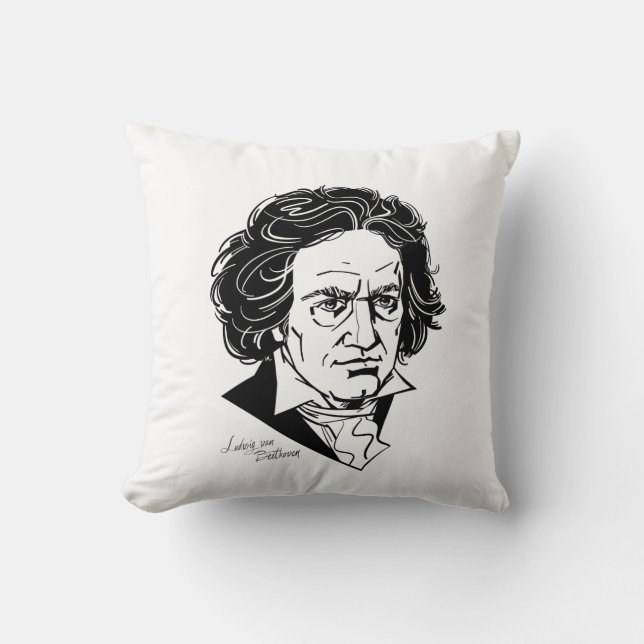 Ludwig van Beethoven Cushion (Front)