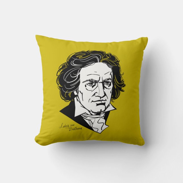 Ludwig van Beethoven Cushion (Front)