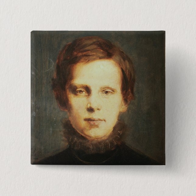 Ludwig van Beethoven , German composer 15 Cm Square Badge (Front)