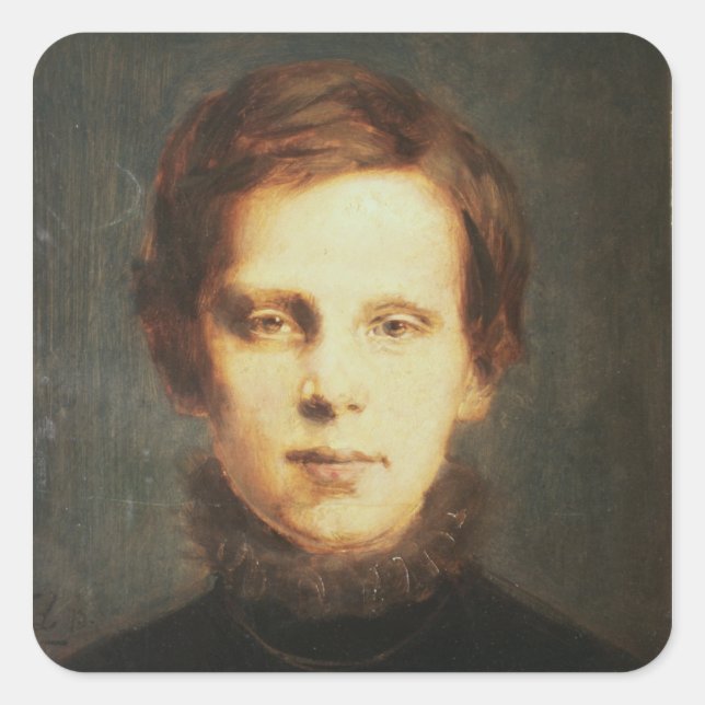 Ludwig van Beethoven , German composer Square Sticker (Front)