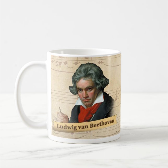 Ludwig Van Beethoven Historical Mug (Left)
