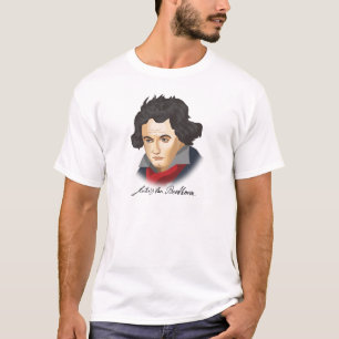 Ludwig van Beethoven im Cartoon Stil T-Shirt