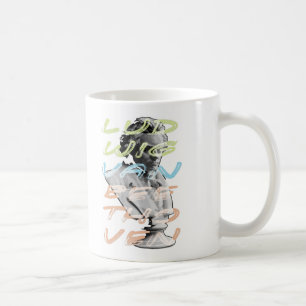 Ludwig van Beethoven in neon typography design Coffee Mug