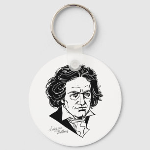 Ludwig van Beethoven Key Ring