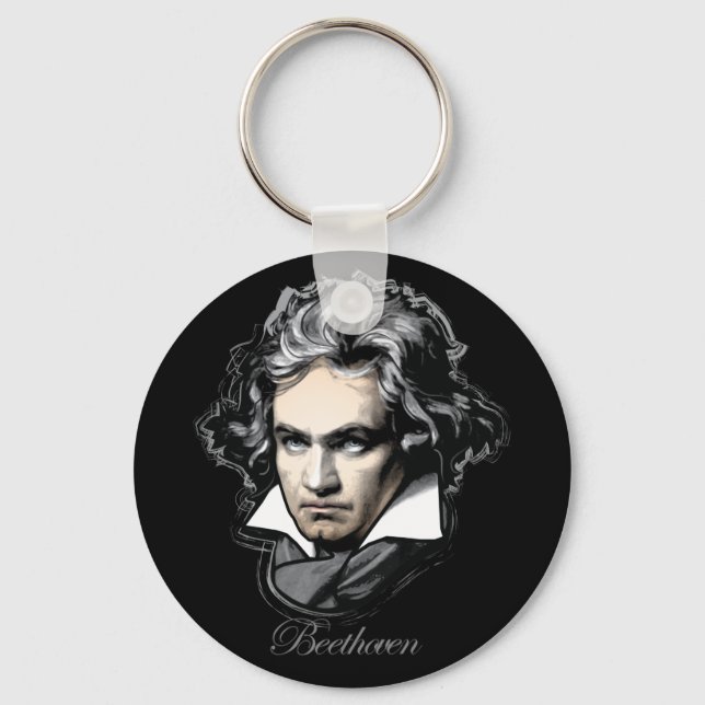 Ludwig van Beethoven Key Ring (Front)