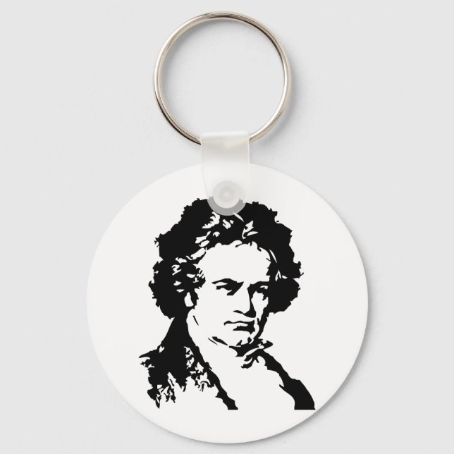 Ludwig van Beethoven Key Ring (Front)