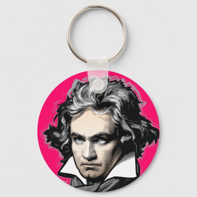 Ludwig van Beethoven Key Ring (Front)