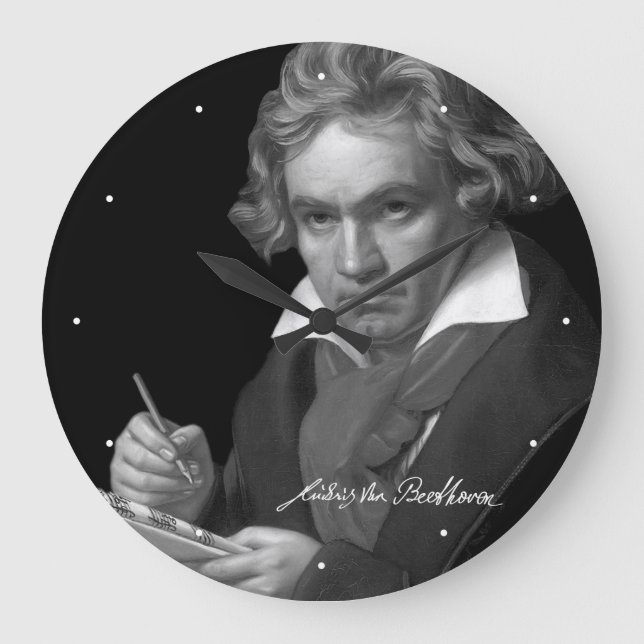 Ludwig van Beethoven Large Clock (Front)
