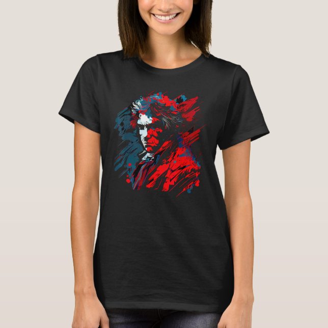 Ludwig van Beethoven Music German Composer T-Shirt (Front)