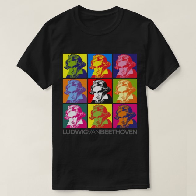 Ludwig van Beethoven pop-art portrait poster Class T-Shirt (Design Front)