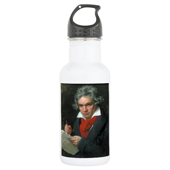 Ludwig van Beethoven Portrait 532 Ml Water Bottle (Front)