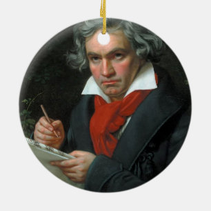 Ludwig van Beethoven Portrait Ceramic Ornament