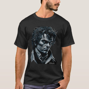 Ludwig van Beethoven Portrait Classical Music Pian T-Shirt