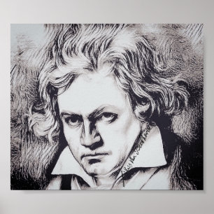 Ludwig van Beethoven Portrait Joseph Karl Stieler Poster