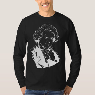 Ludwig van Beethoven Portrait Pianists Piano Playe T-Shirt