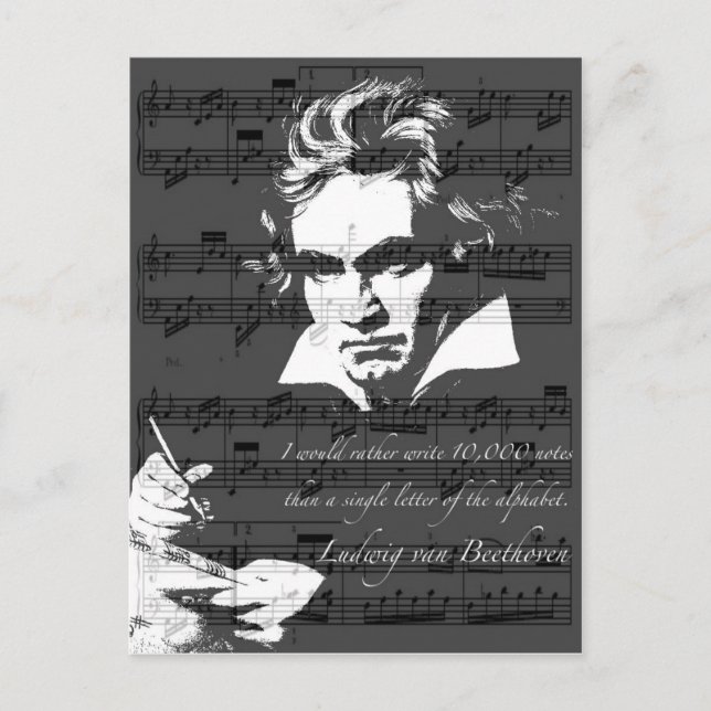 Ludwig van Beethoven Postcard (Front)