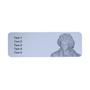 Ludwig van Beethoven Return Address Label