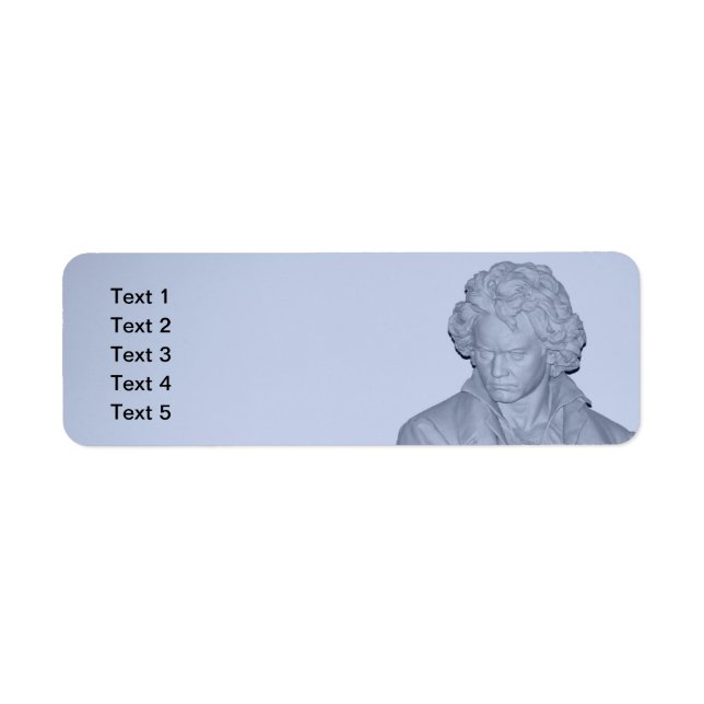 Ludwig van Beethoven Return Address Label (Front)