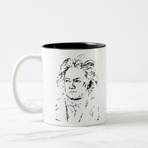 Ludwig van Beethoven Two-Tone Coffee Mug