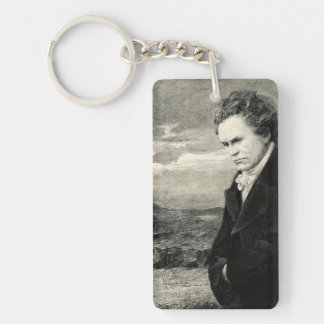 Ludwig Van Beethoven Vintage Portrait Key Ring