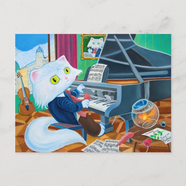 "Ludwig van Caathoven" Postcard (Front)