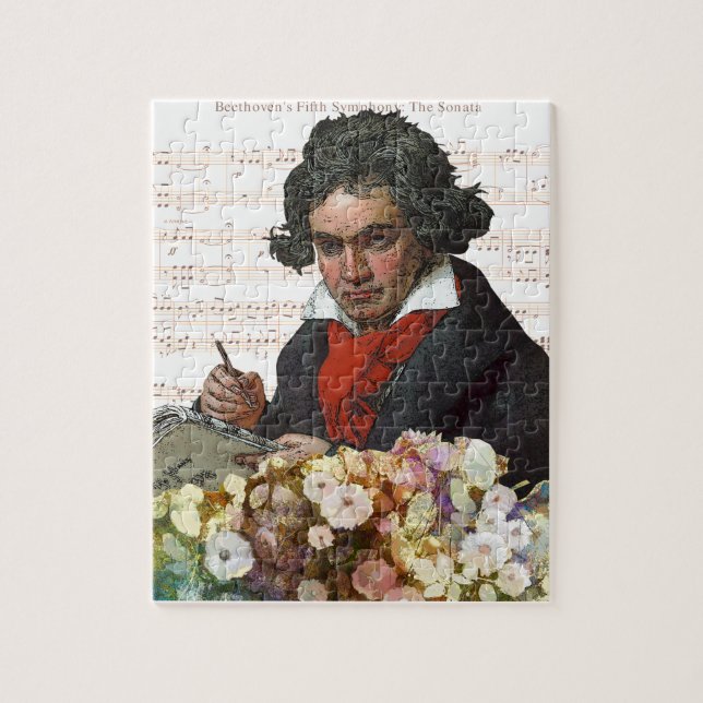 Ludwig von Beethoven Mashed Jigsaw Puzzle (Vertical)