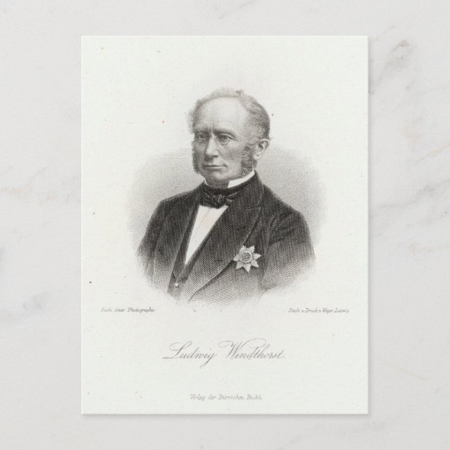 Ludwig Windthorst Postcard (Front)