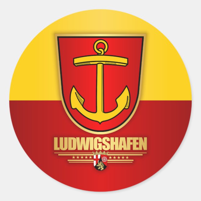 Ludwigshafen Classic Round Sticker (Front)