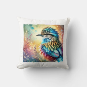 Luetiga Bird in Watercolor 070724AREF101 - Waterco Cushion