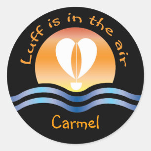 Luffers Sunset_Luff is in the air Carmel Classic Round Sticker